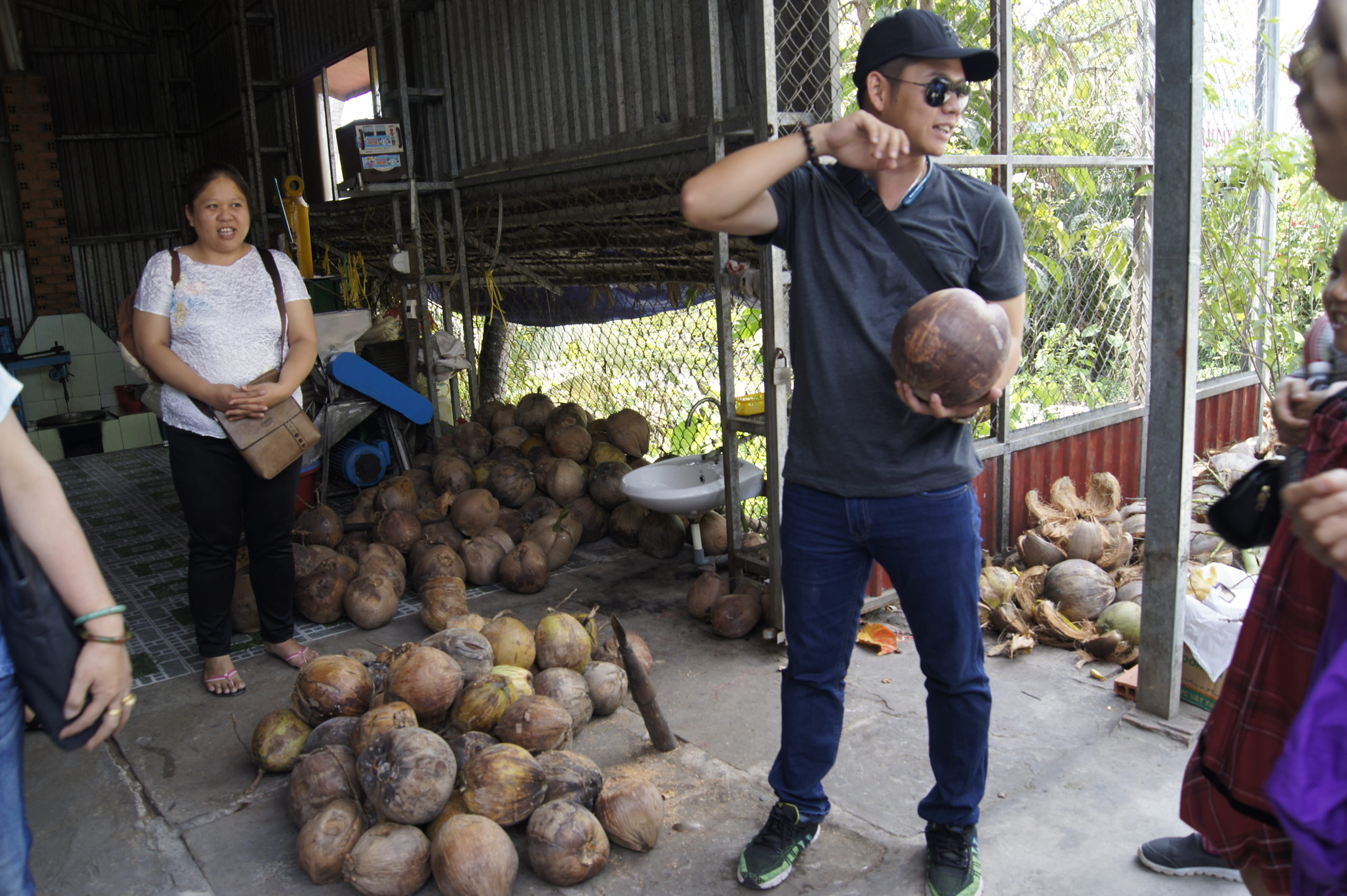 fabryka cukierków kokosowych w Wietnamie